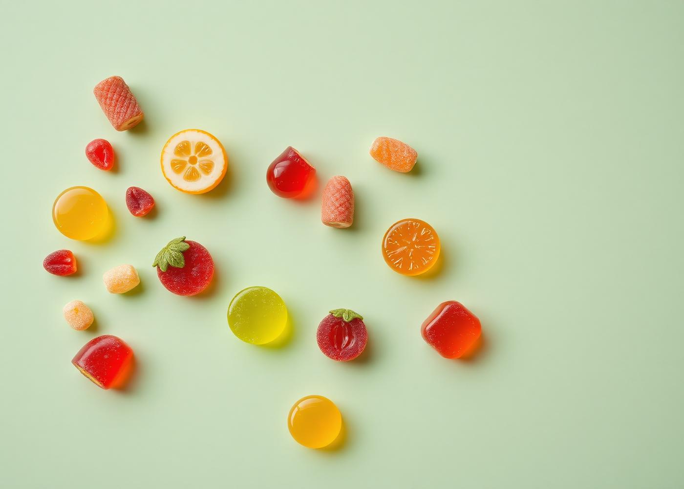 Colorful gummies for private label manufacturing